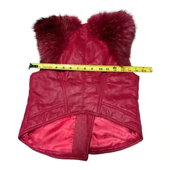 Unique Beautiful vest! Not able to locate brand. Sz S Pink beautiful color - Picture 6 of 8